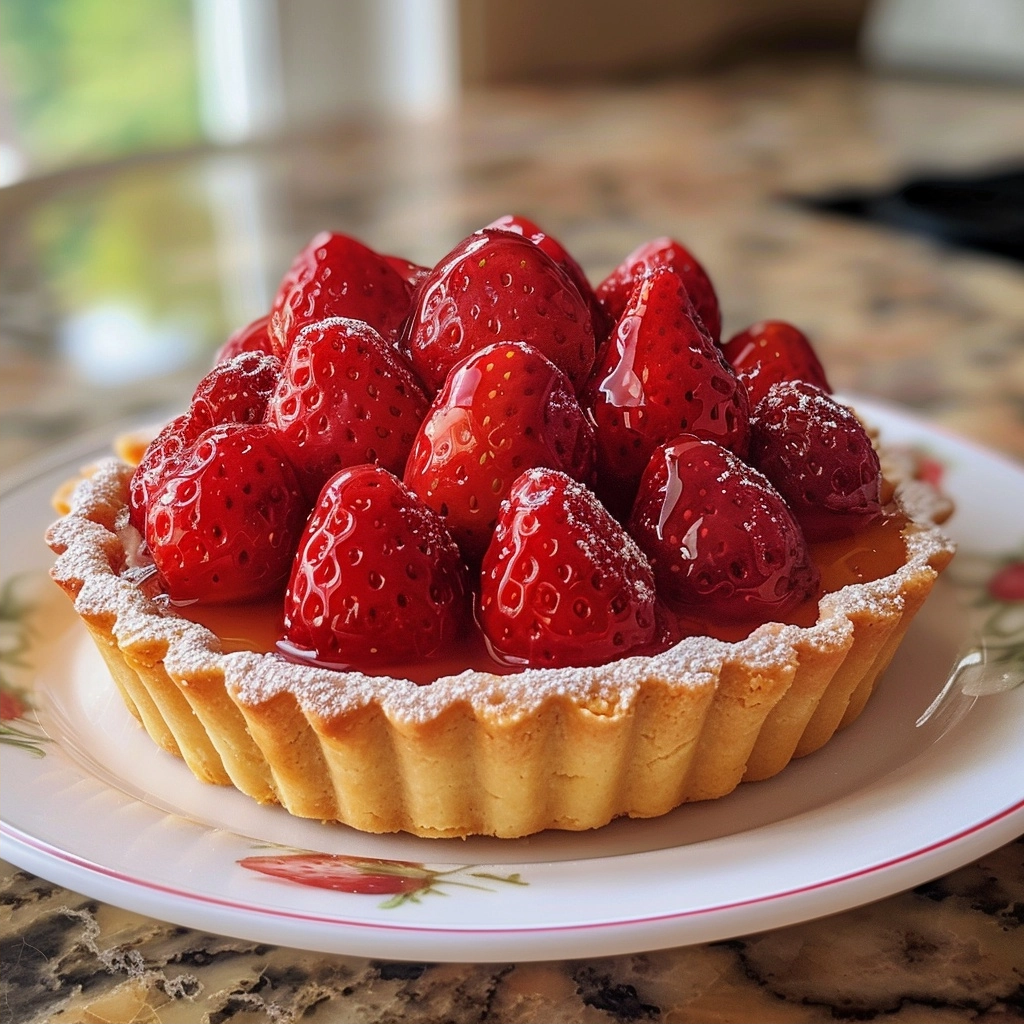 Strawberry Tart Recipe with a Decadent Shortcrust Base