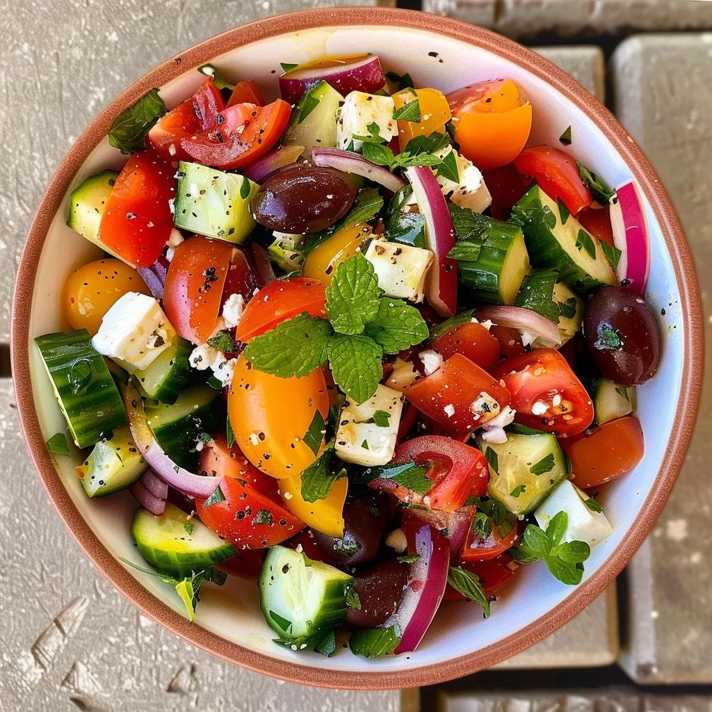 Mediterranean Summer Salad: Fresh and Flavorful Recipe
