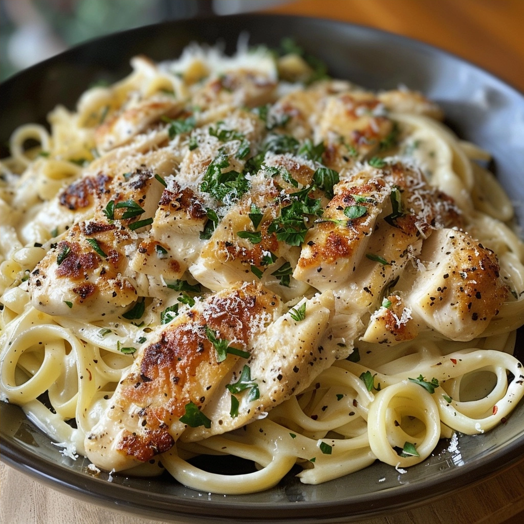 Garlic Parmesan Chicken Alfredo: Creamy Italian Delight