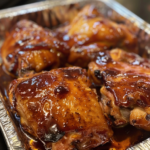 Two Ingredient Crispy Oven Baked BBQ Chicken