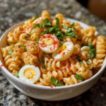 Deviled Egg Pasta Salad for Refreshing Bites
