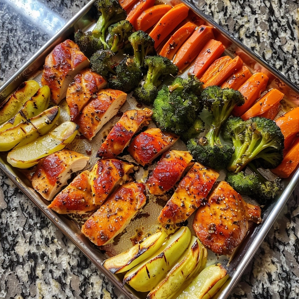 Sheet Pan Garlic Butter Chicken and Veggies