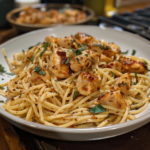 Garlic Butter Chicken Pasta with Parmesan