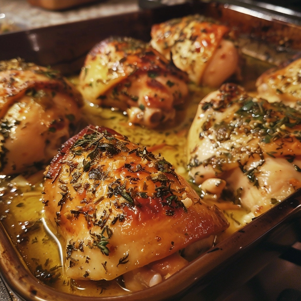 Oven Roasted Garlic Butter Chicken