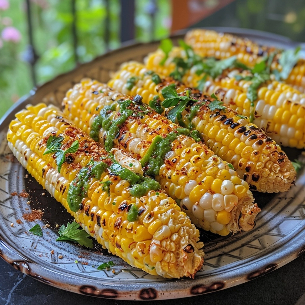Grilled Corn on the Cob with Chili Lime Butter