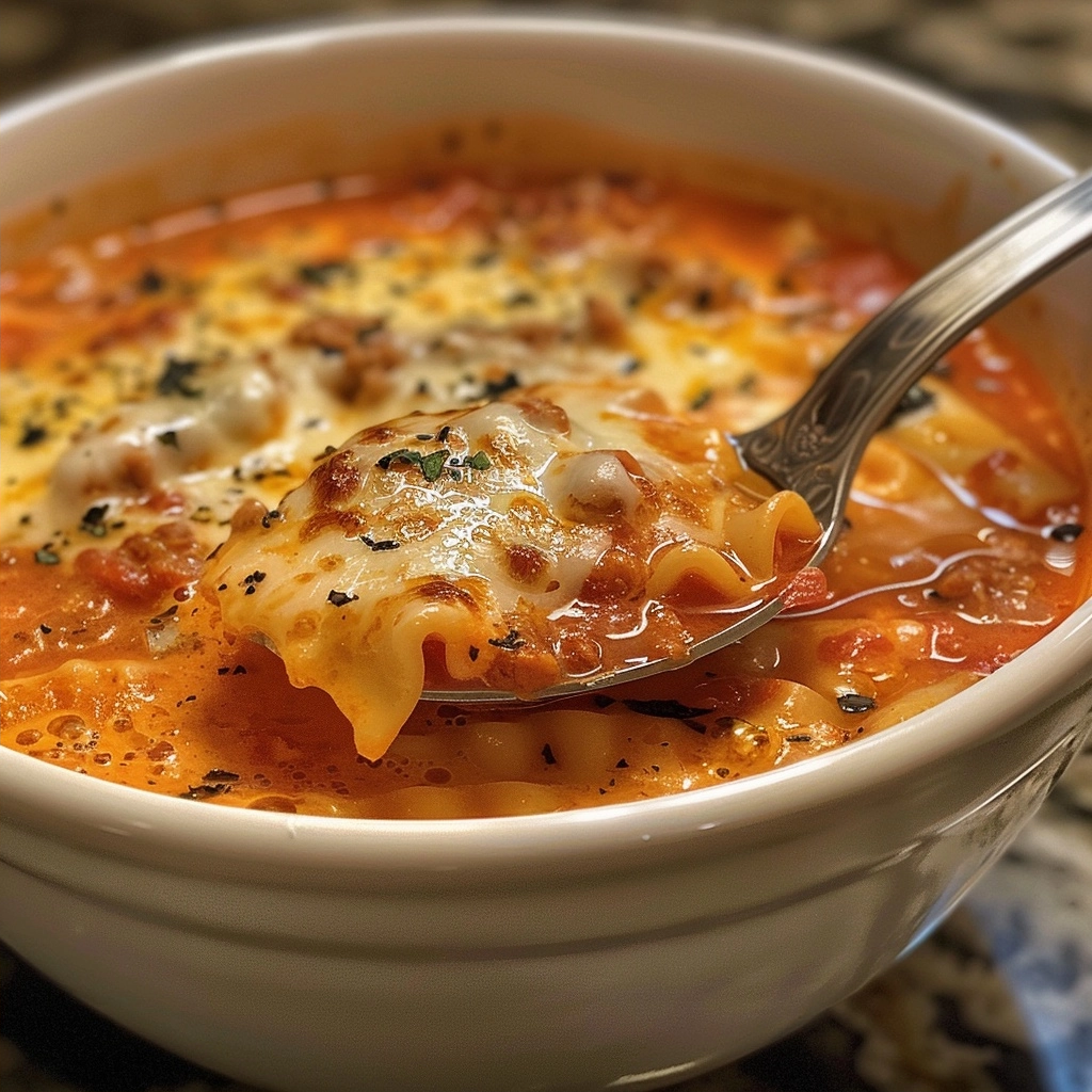 Easy Creamy Lasagna Soup