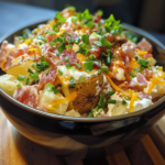 Loaded Baked Potato Salad Recipe: Creamy and Savory