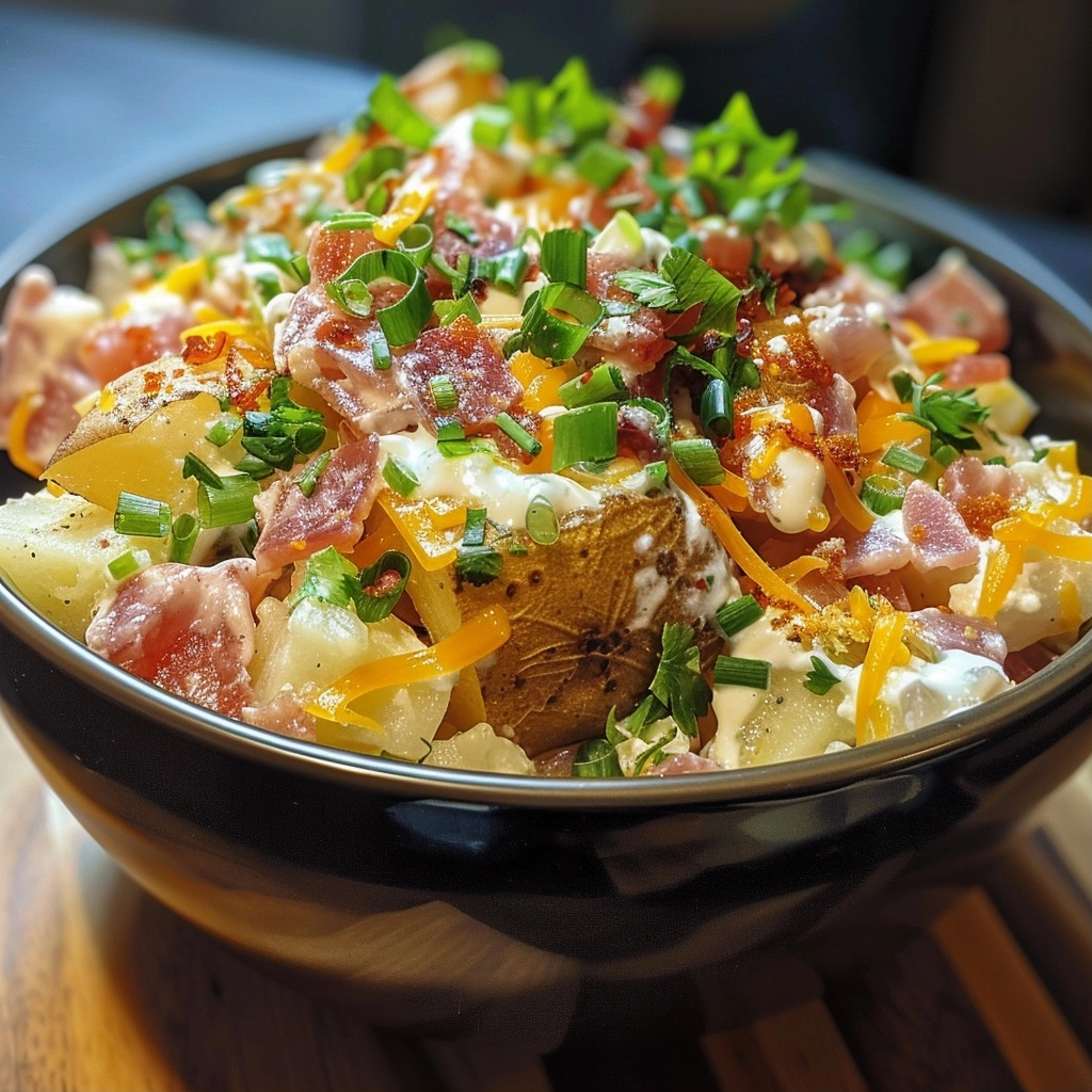 Loaded Baked Potato Salad Recipe: Creamy and Savory