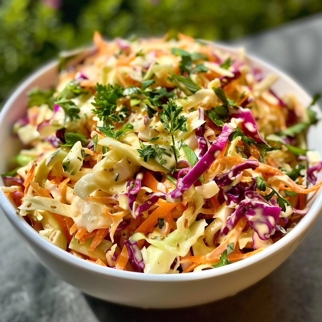 Healthy Coleslaw Recipe for Fresh Crunchy Salads