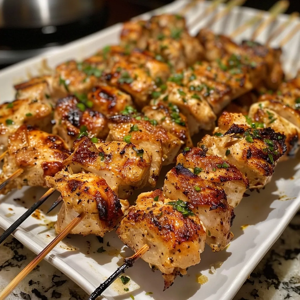 Garlic Parmesan Chicken Skewers for Easy Dinners